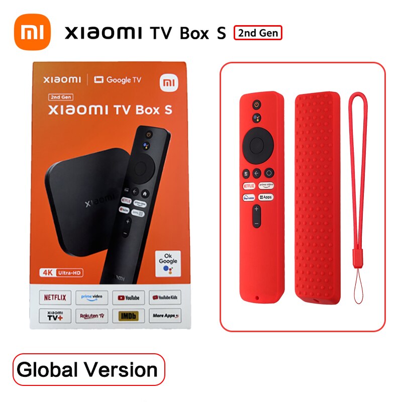Global Version Mi TV Box S 2nd Gen 4K Ultra HD TV 2GB 8GB WiFi Google