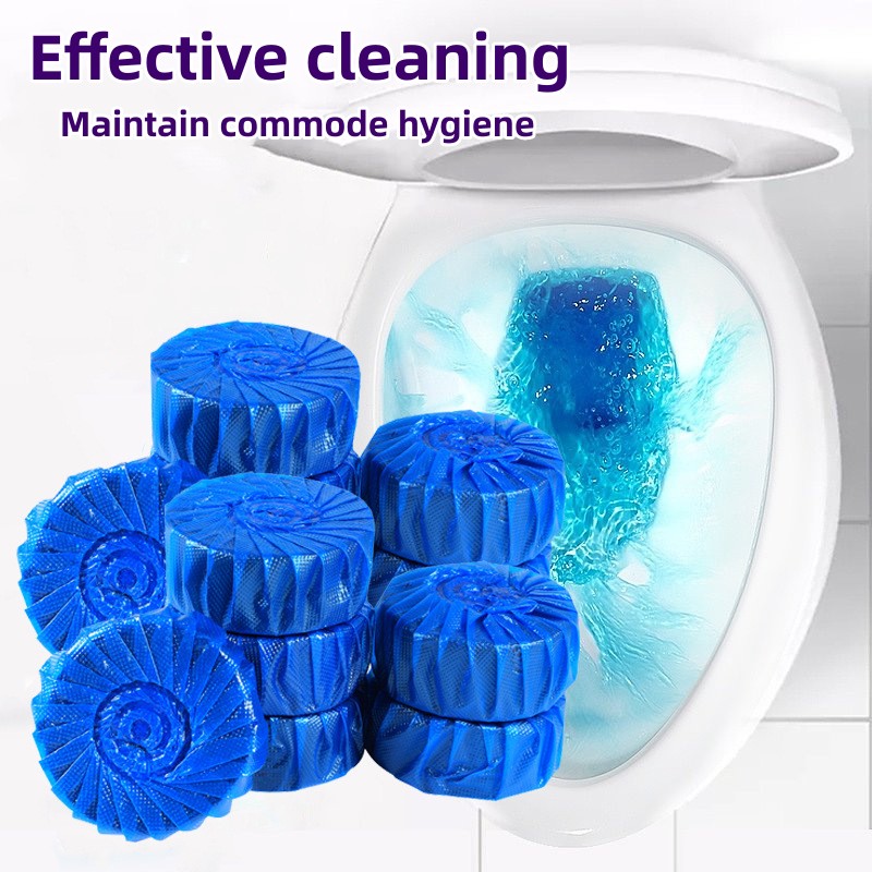 10 Pcs Blue Toilet Bowl Cleaner toilet deodorant descaling agent
