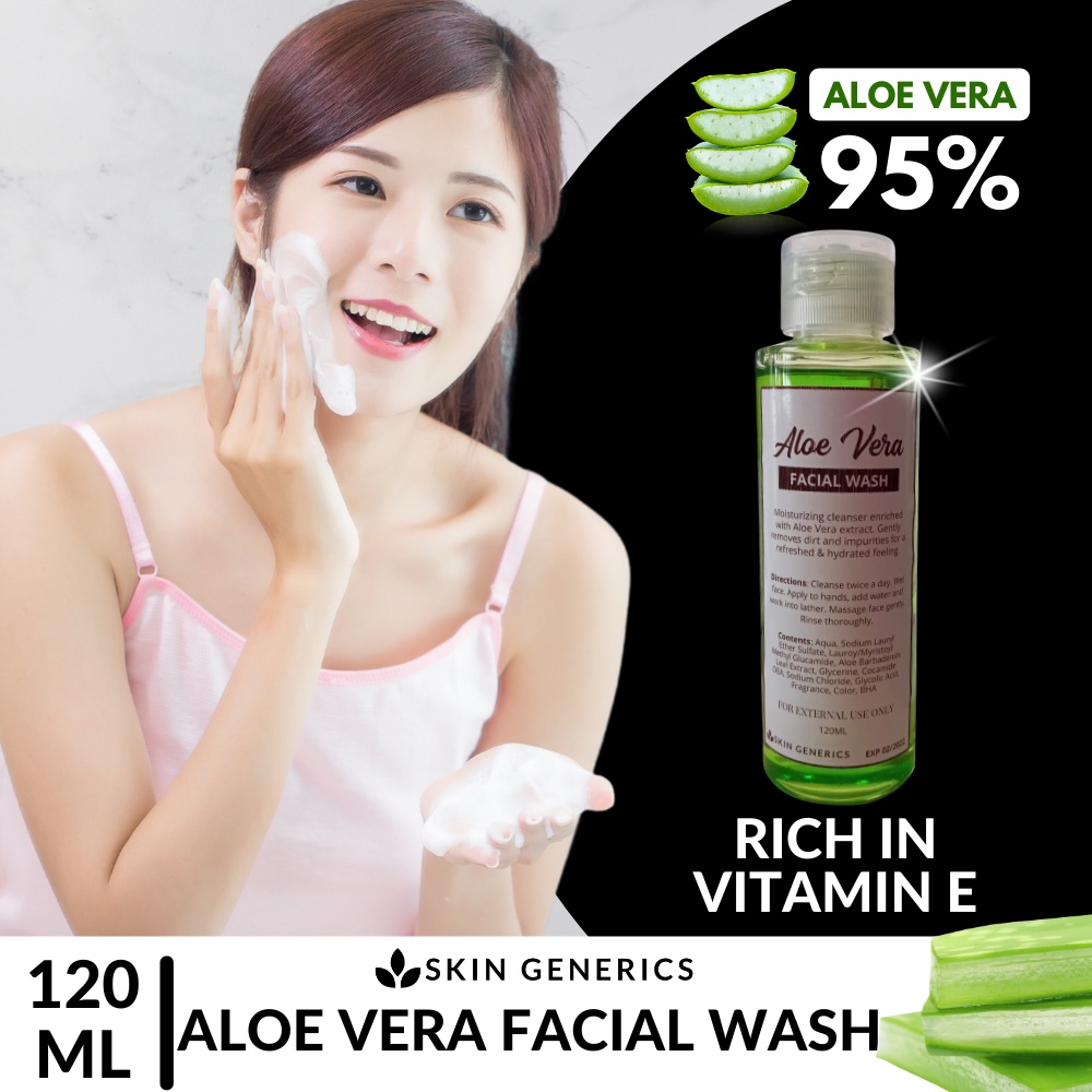 LWF[ ALOE VERA FACIAL WASH ] SkinGenerics Aloe Vera Facial Wash Dark