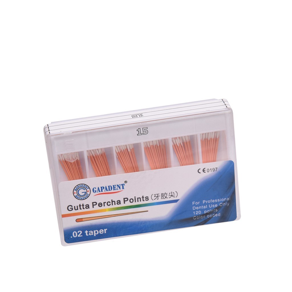 Dental Gutta Percha Points Kit – Root Canal Endodontic Filling .02/.04/.06 Taper (#15-40) – Made In China