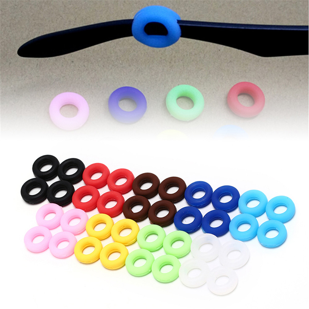 WS89PZJ4 High-quality Outdoor Anti Slip Eyewear Silicone Grips Eyeglass Holder Sports Temple Tips Round Glasses Ear Hooks