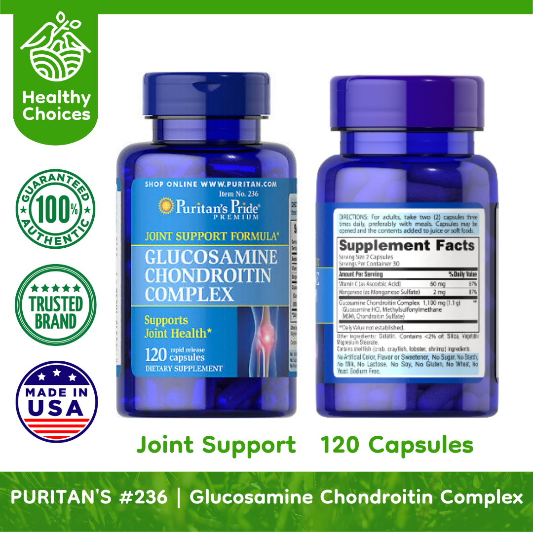 PURITAN'S PRIDE #236 EXPIRY: 5/2025 Glucosamine Chondroitin Complex ...