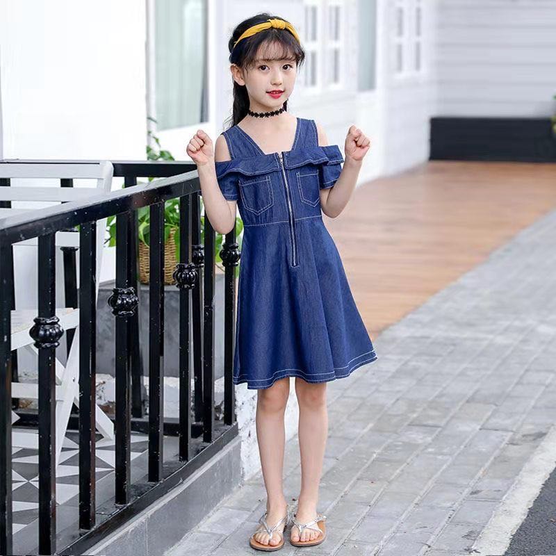 kids denim dress