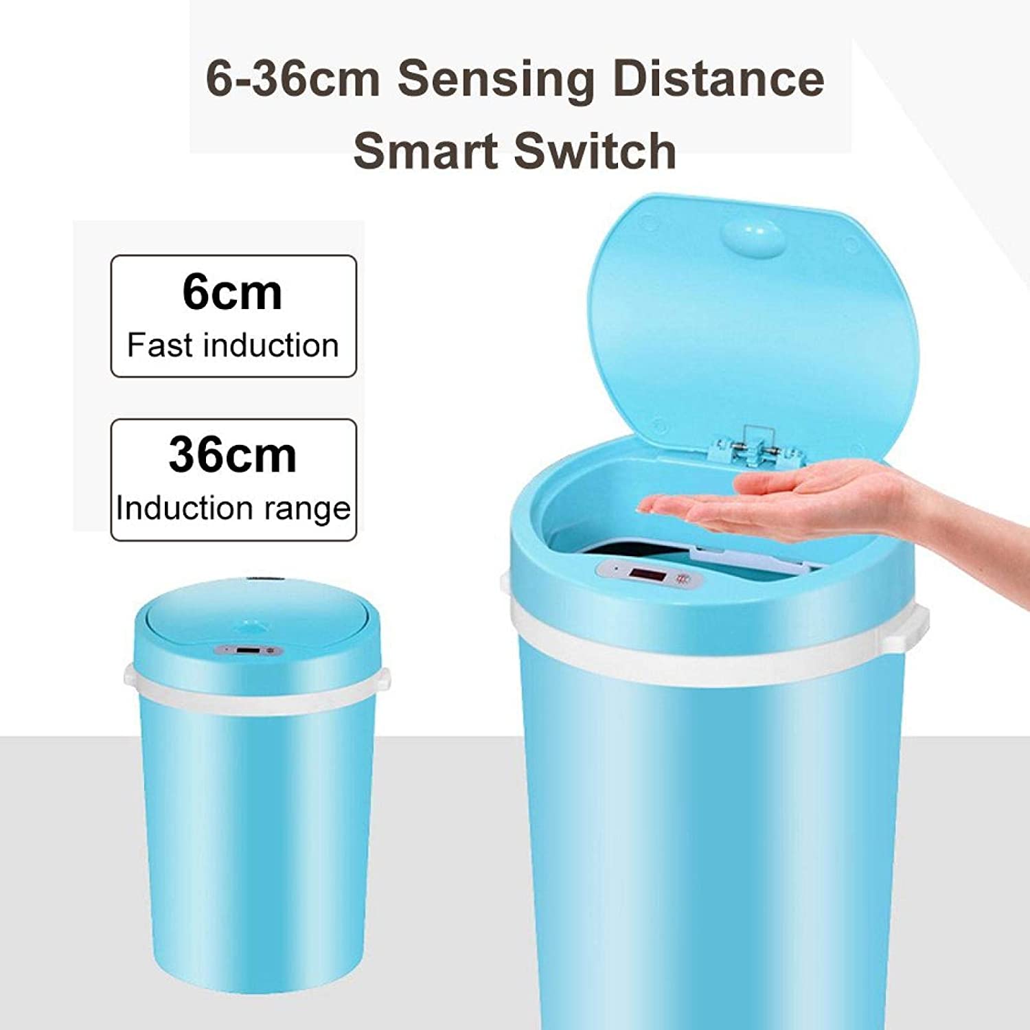 Touchless Smart Rubbish Bin 14/16L Motion Sensor Automatic Home Trash ...