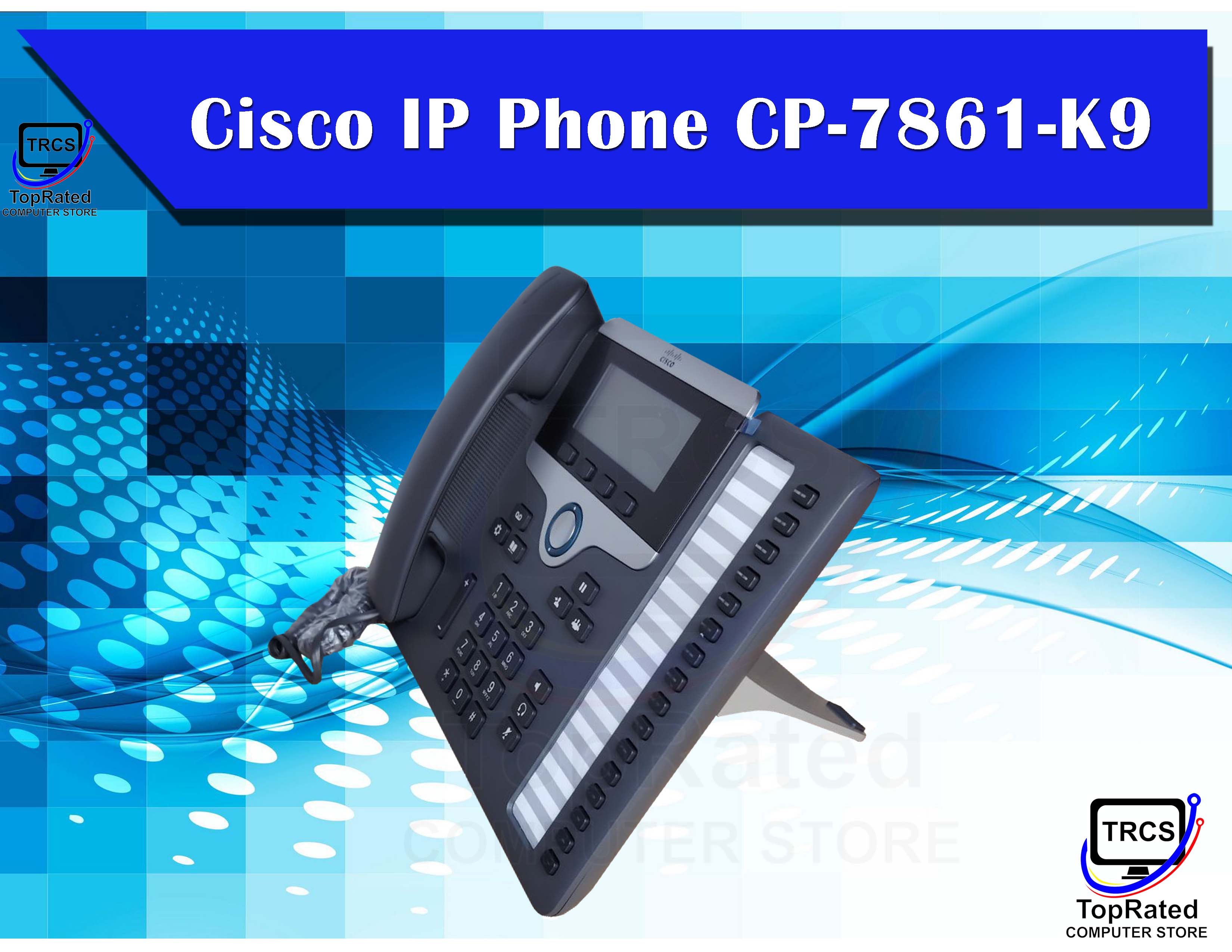 Cisco CP-7821-K9 IP Phone – Refurbished – PoE Speakerphone – Tested With Warranty