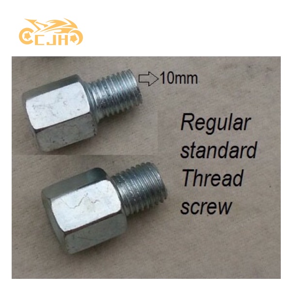 side mirror bolts adapter screw metal reverse for motorcycle easy to