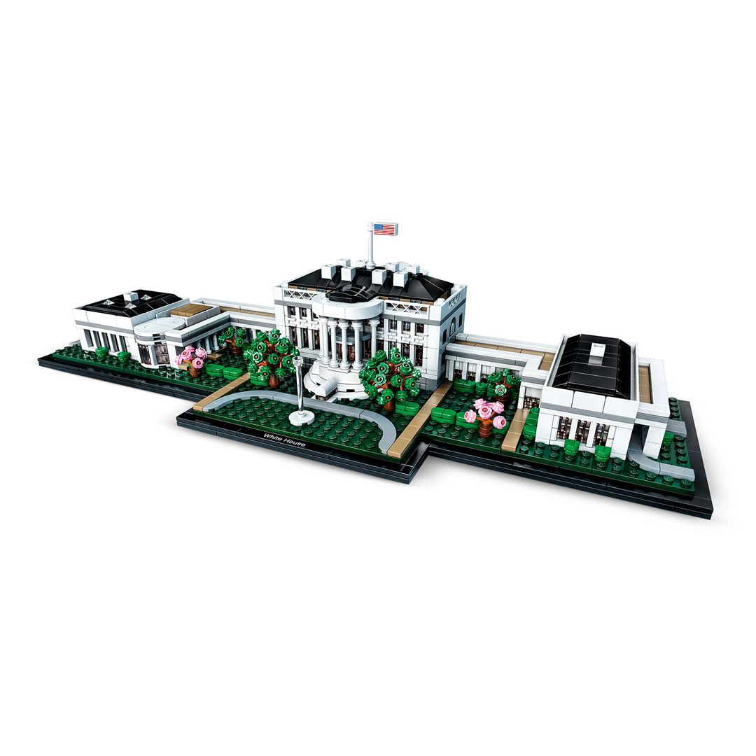 lego architecture white blocks