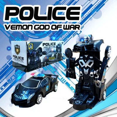 Police Transform Car Transformer Car Robot toys Deformation Police Car Toy with lights and sounds cars toys for kids Toy for boys kids toy cars for boys