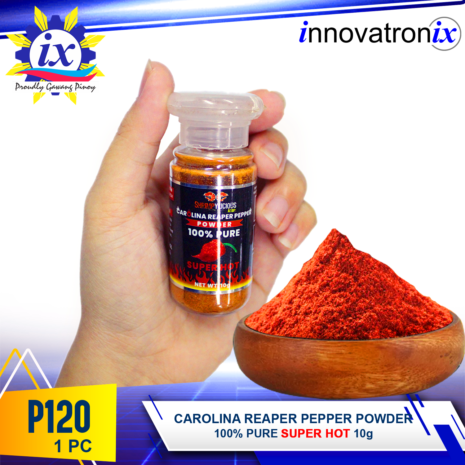 Innovatronix 1pc Carolina Reaper Pepper Powder 10g 100 Pure