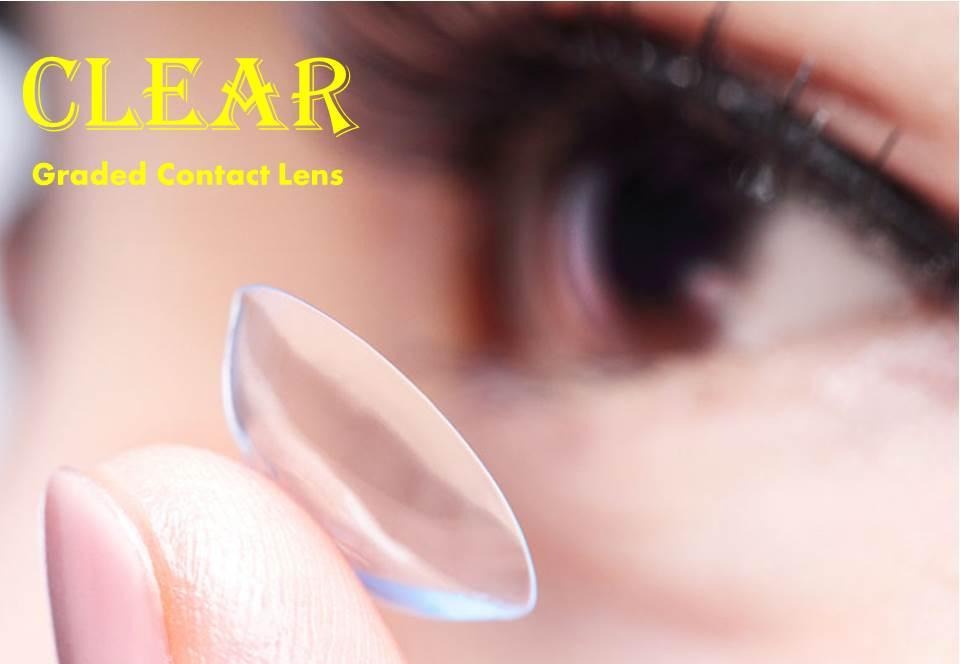 Grade CLEAR Contact Lens Graded Contact Lens Contact Lens with Grade