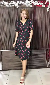 lazada wrap dress