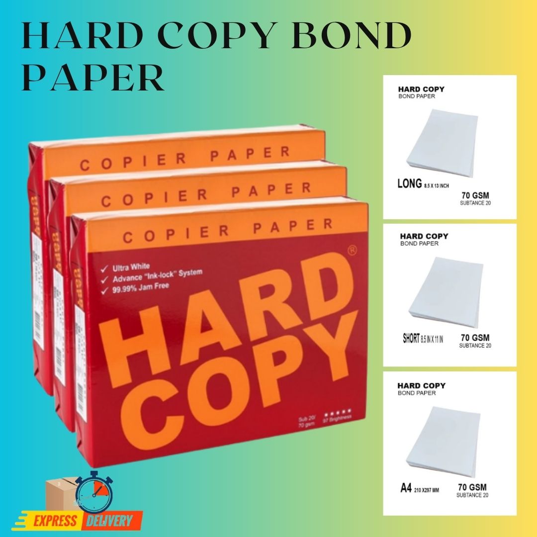 HARD COPY BOND PAPER - Short - Sub20 Long - A4 School Office Supplies ...