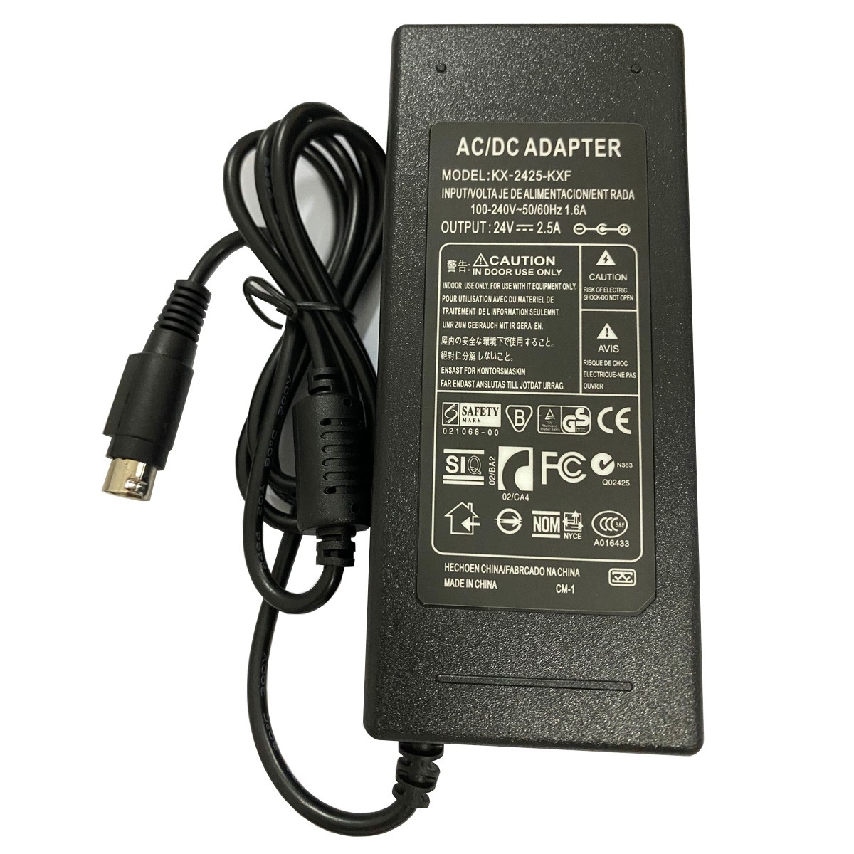 24V 2.5A 3pin port for YC602402500 printer power adapter Lazada PH