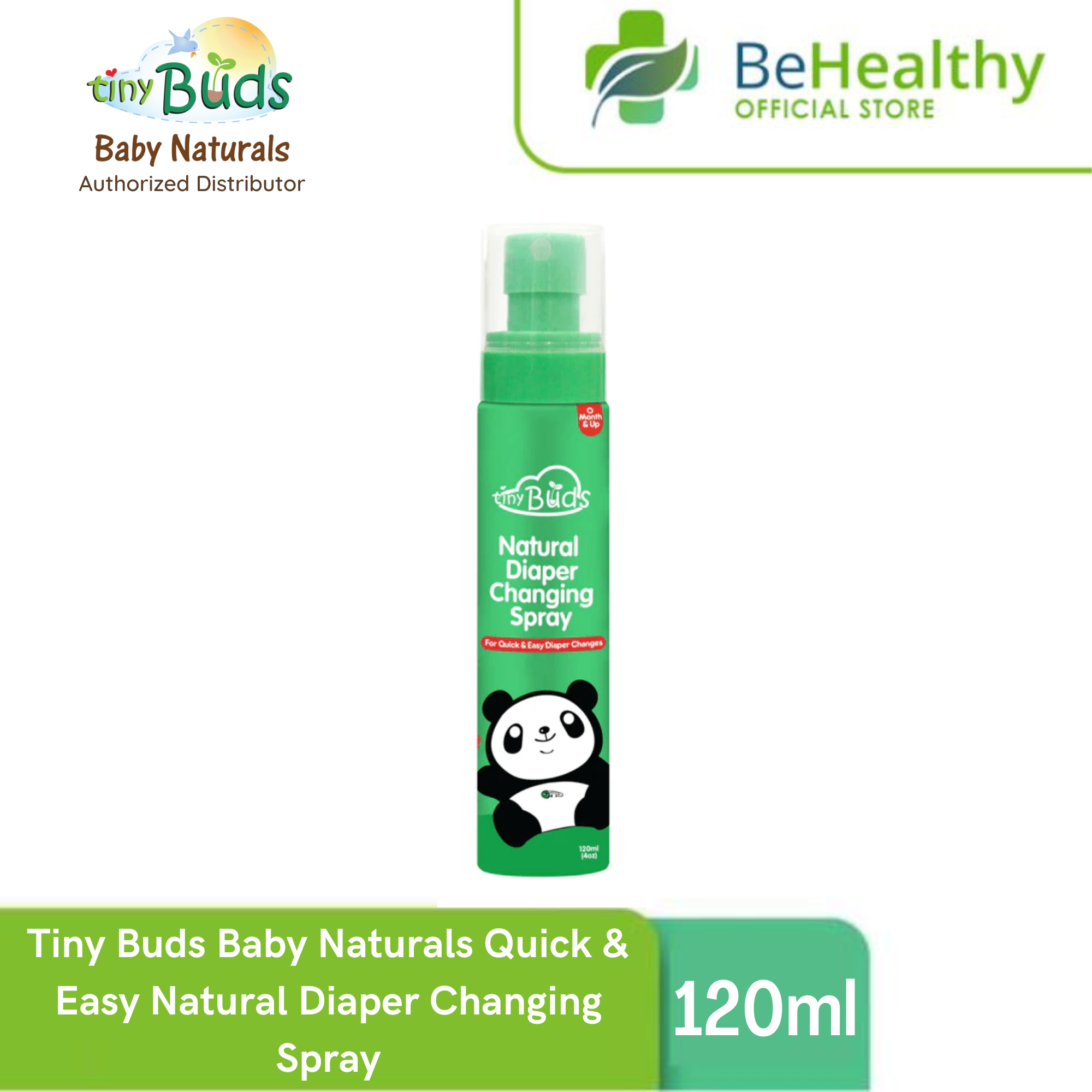 Tiny Buds Baby Naturals Quick & Easy Natural Diaper Changing Spray