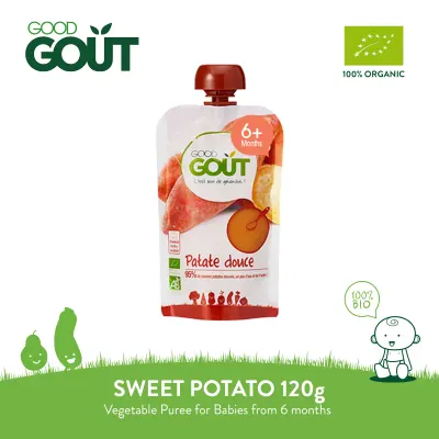 GOOD GOUT Sweet Potato 120g Organic Vegetable Puree for Babies 6 months+