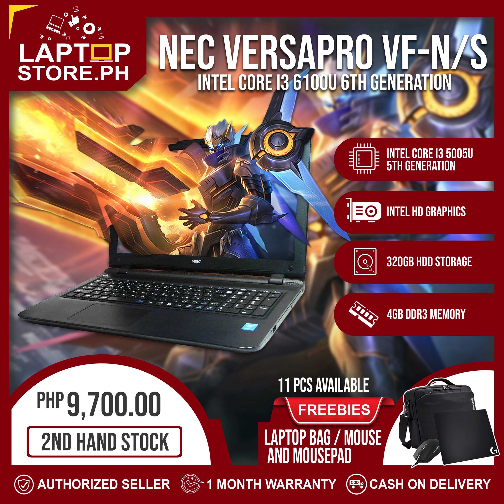 💻 Laptop NEC Versapro VF-N/S i3 5005U 5th Gen 4GB DDR3 320GB HDD DVD  Camera (5th Generation) | Lazada PH