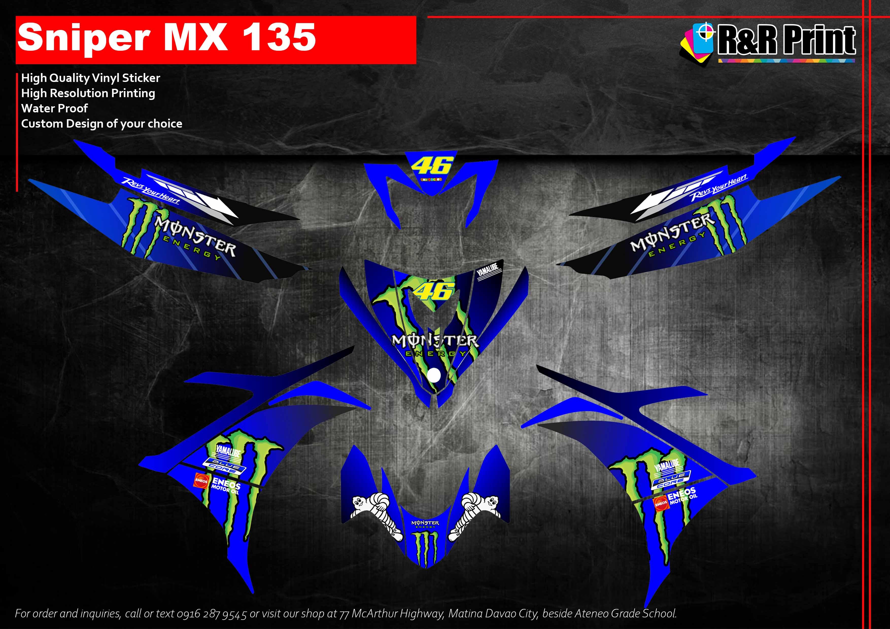 Yamaha Sniper Mx 135 Decal Sticker Lazada Ph