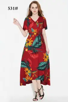 hawaiian dress maxi