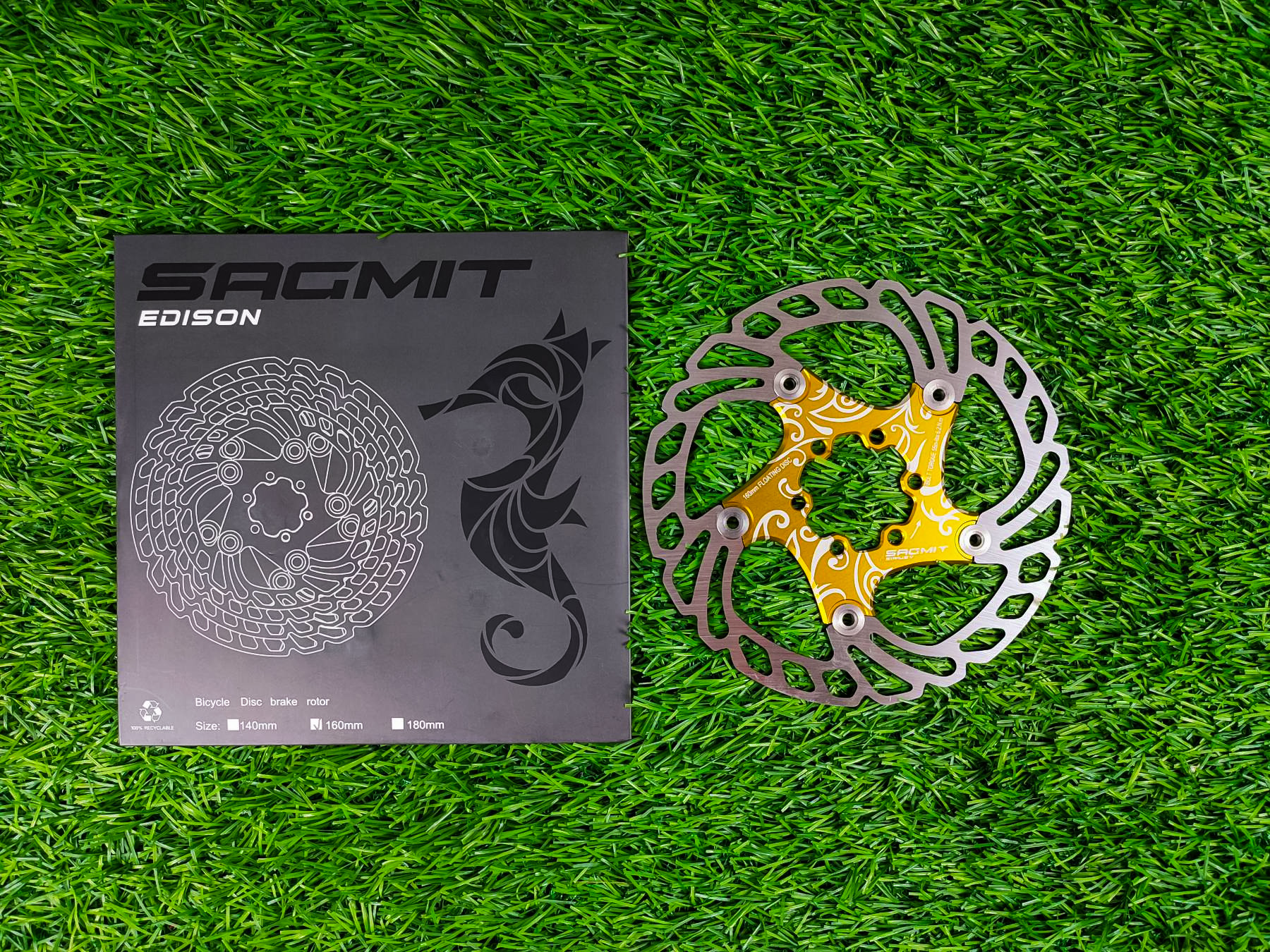YBEKI 2-Pack Bike Disc Brake Rotor (160/180/203mm) CNC-Machined 12 Bolts - 6-Hole Lightweight Stainless Steel Rotors With Heat Dissipation Holes For MTB/Road/BMX Bikes (Black