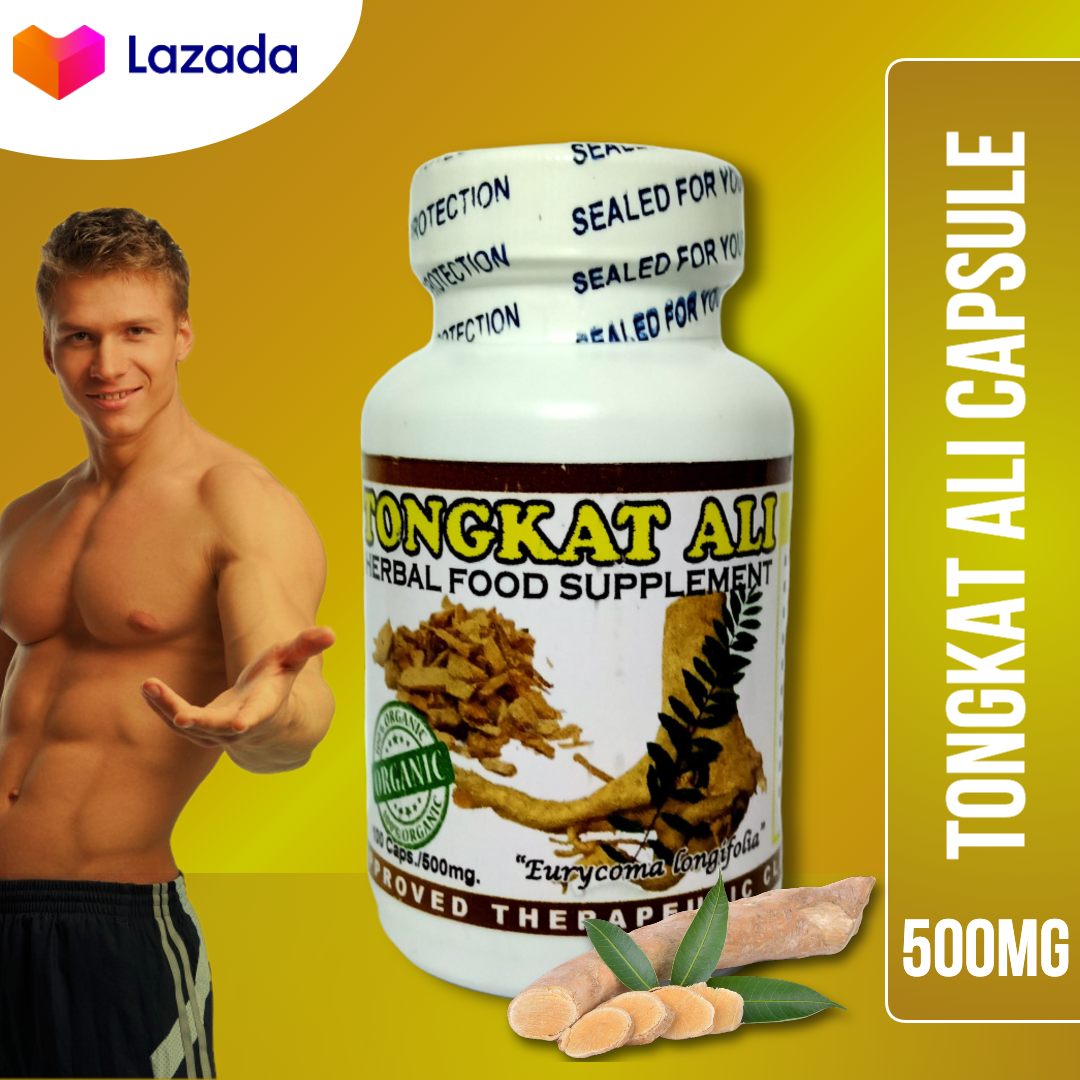 TONGKAT ALI Capsule 100 Capsules for men With Ginseng Original & 100 Organic Prevent