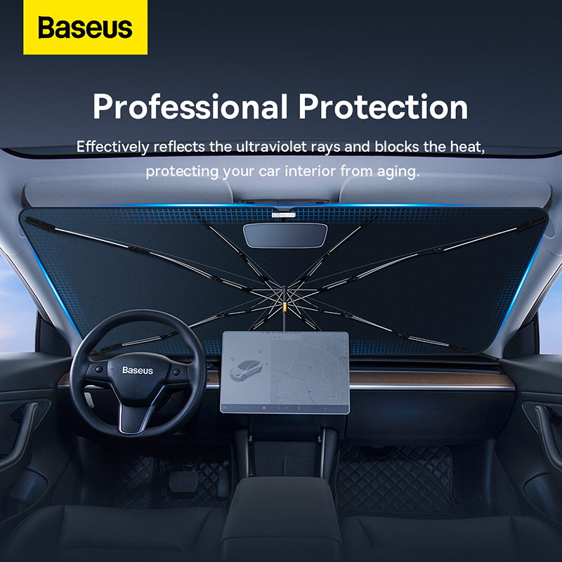 Baseus Car Sun Shade Foldable Car Sunshade Umbrella Front and Rear ...