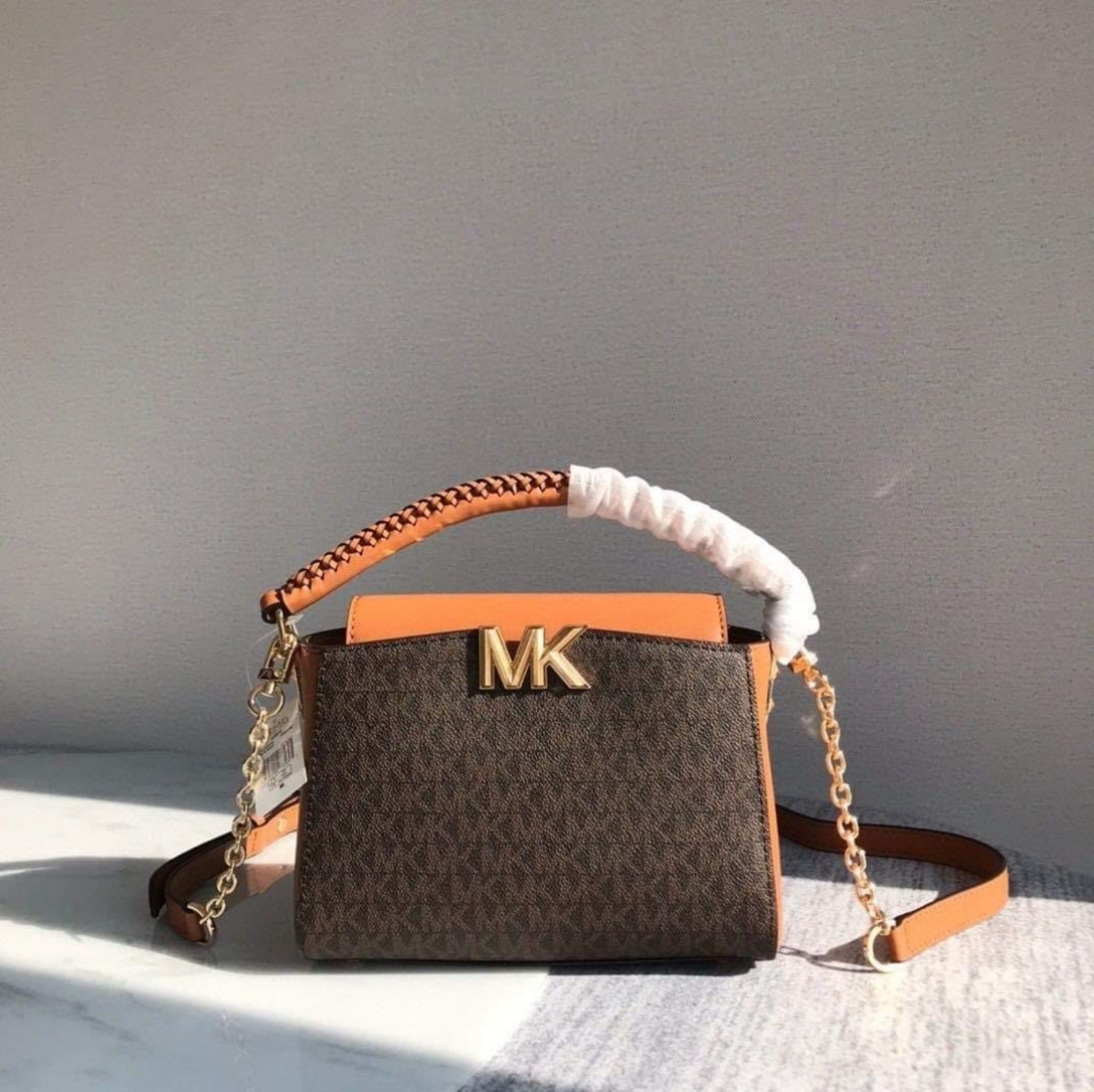 MICHAEL KORS KARLIE SMALL SATCHEL ♡ first impressions + what fits *switch  bags with me* 