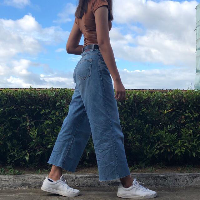 Zara Wide Leg Denim Pants | Lazada PH