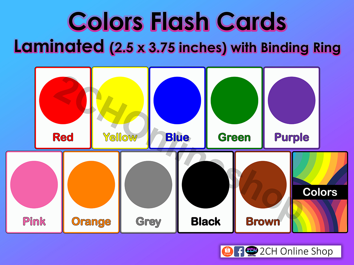 Flash Cards For Kids Laminated Lazada PH