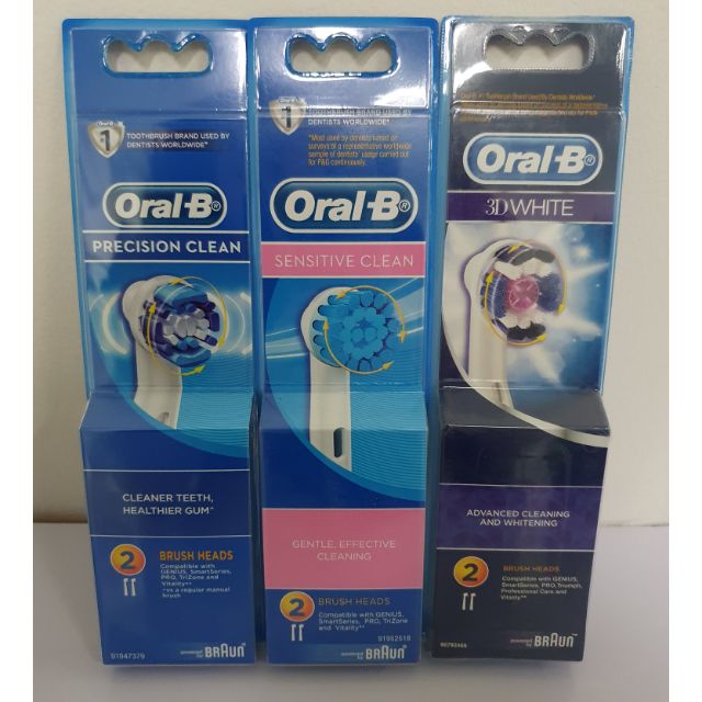 Oral B Braun refill brush head Precision Clean Sensitive Clean 3D White vitality electric