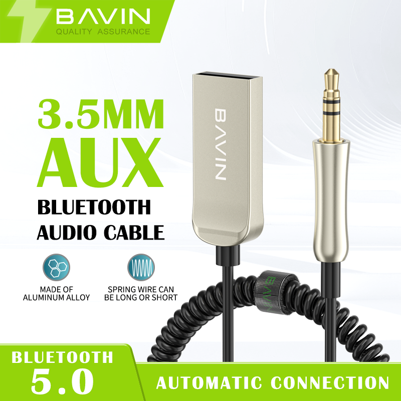 BAVIN AUX07 USB to 3.5mm Jack HiFi Wired AUX Splitter Bluetooth