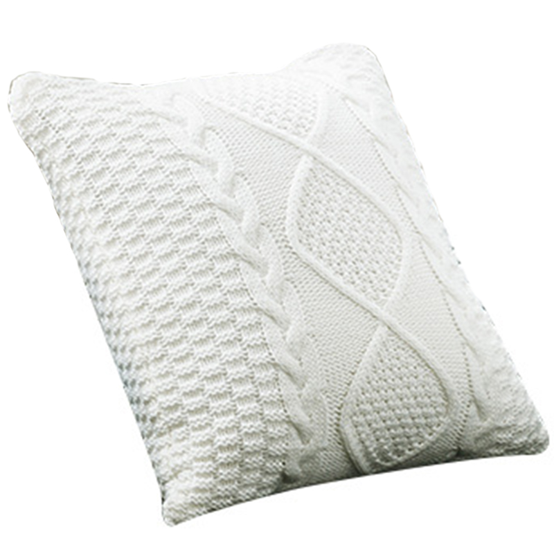 Knitted Wool Cushion Cover Super Soft 