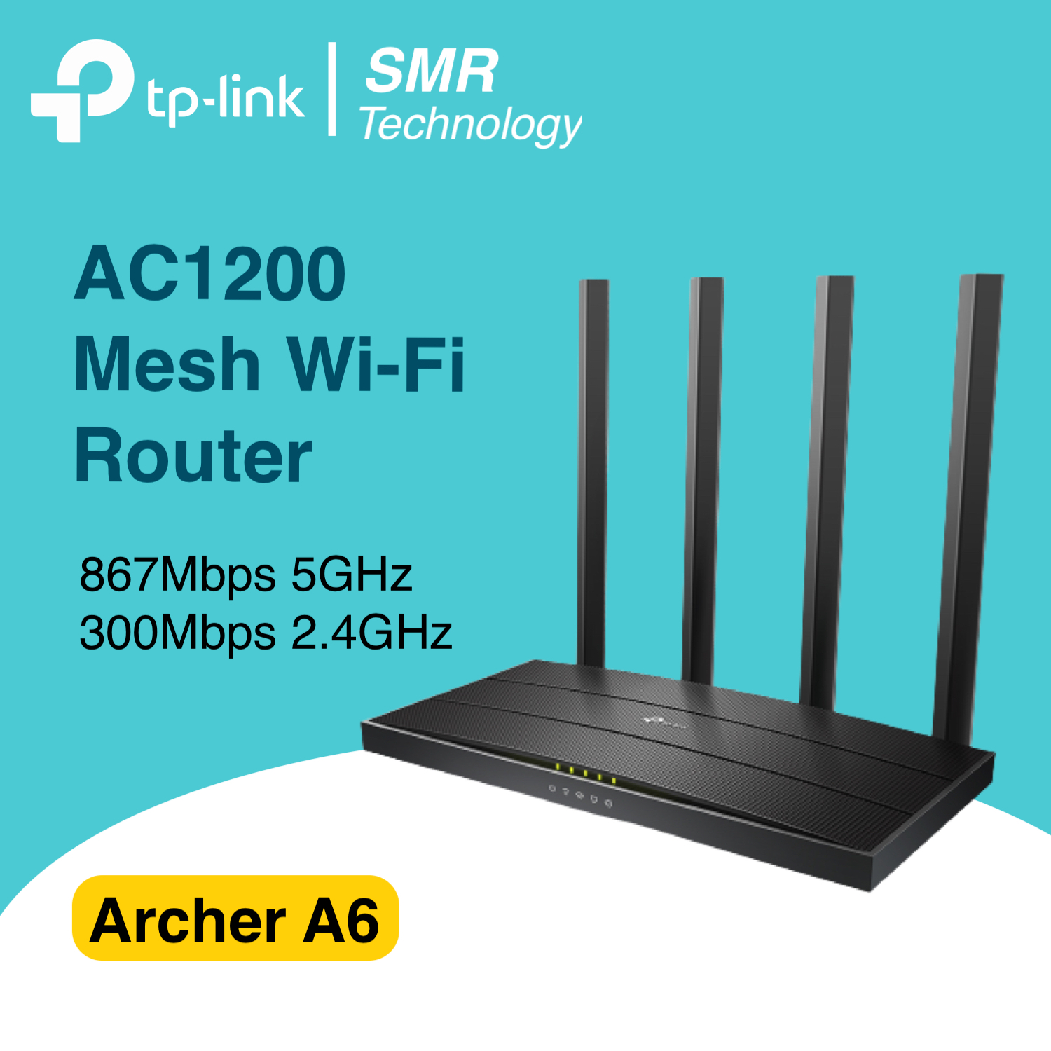 Online Exclusive Tp Link Archer A6 Ac1200 Wireless Mu Mimo Gigabit