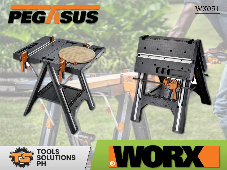 WORX PEGASUS 2IN1 FOLDING WORK TABLE & SAWHORSE Lazada PH