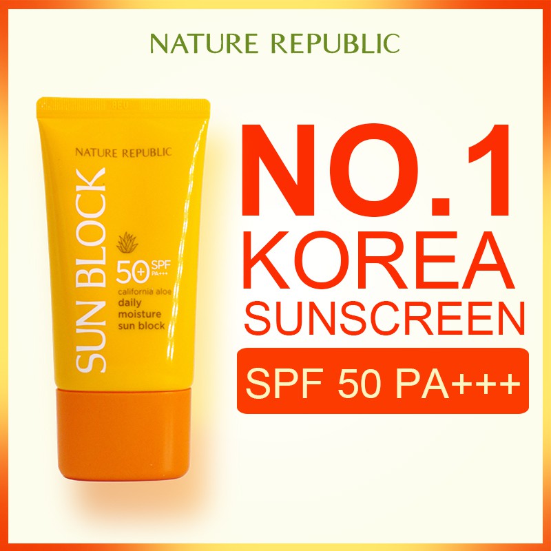 Nature Republic Tinted Sunscreen Face Sunblock Face Cream Niacinamide