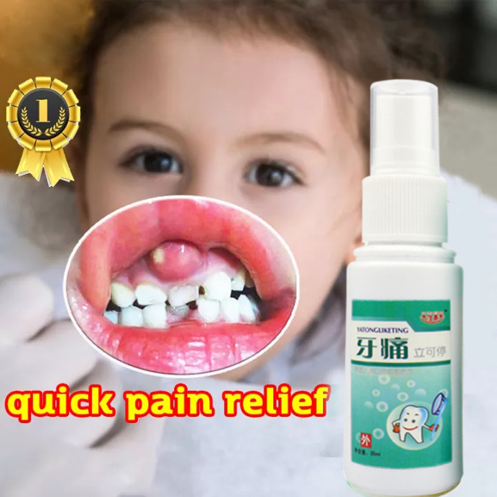 【3 Seconds Pain Relief】toothache Spray 35ml Fast Pain Relief Plant Extracts Hormone Free Wisdom