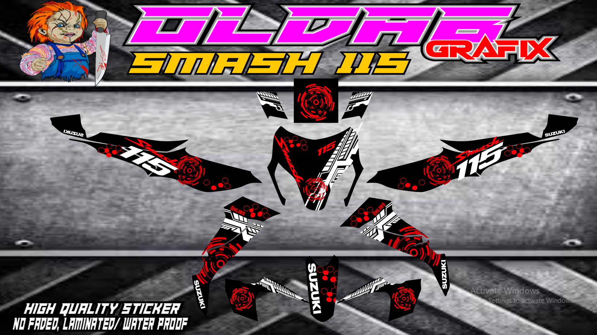 SUZUKI SMASH 115 STICKER DECALS 081 Lazada PH