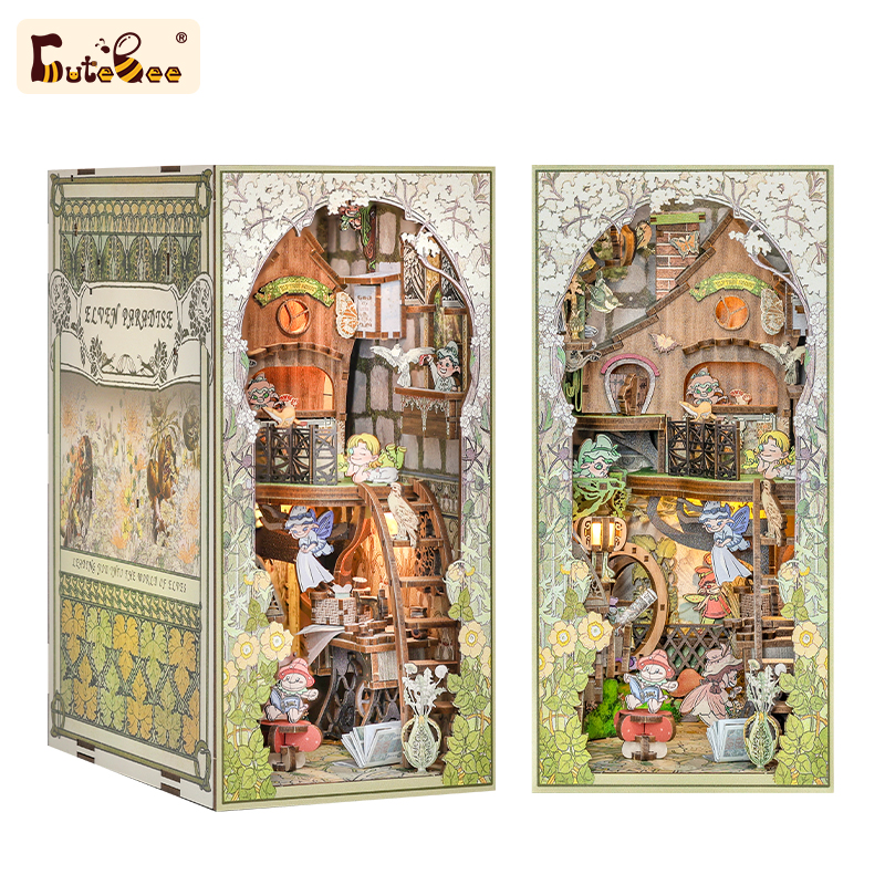 CUTEBEE DIY Book Nook Kit (Elves Paradise)