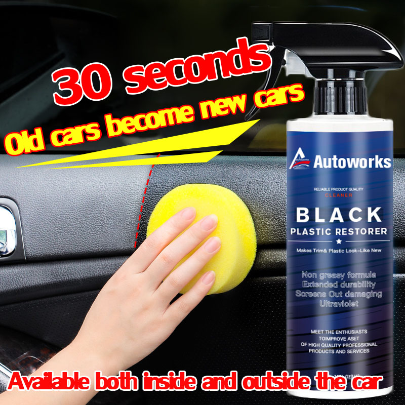 how to clean black car interior plastic