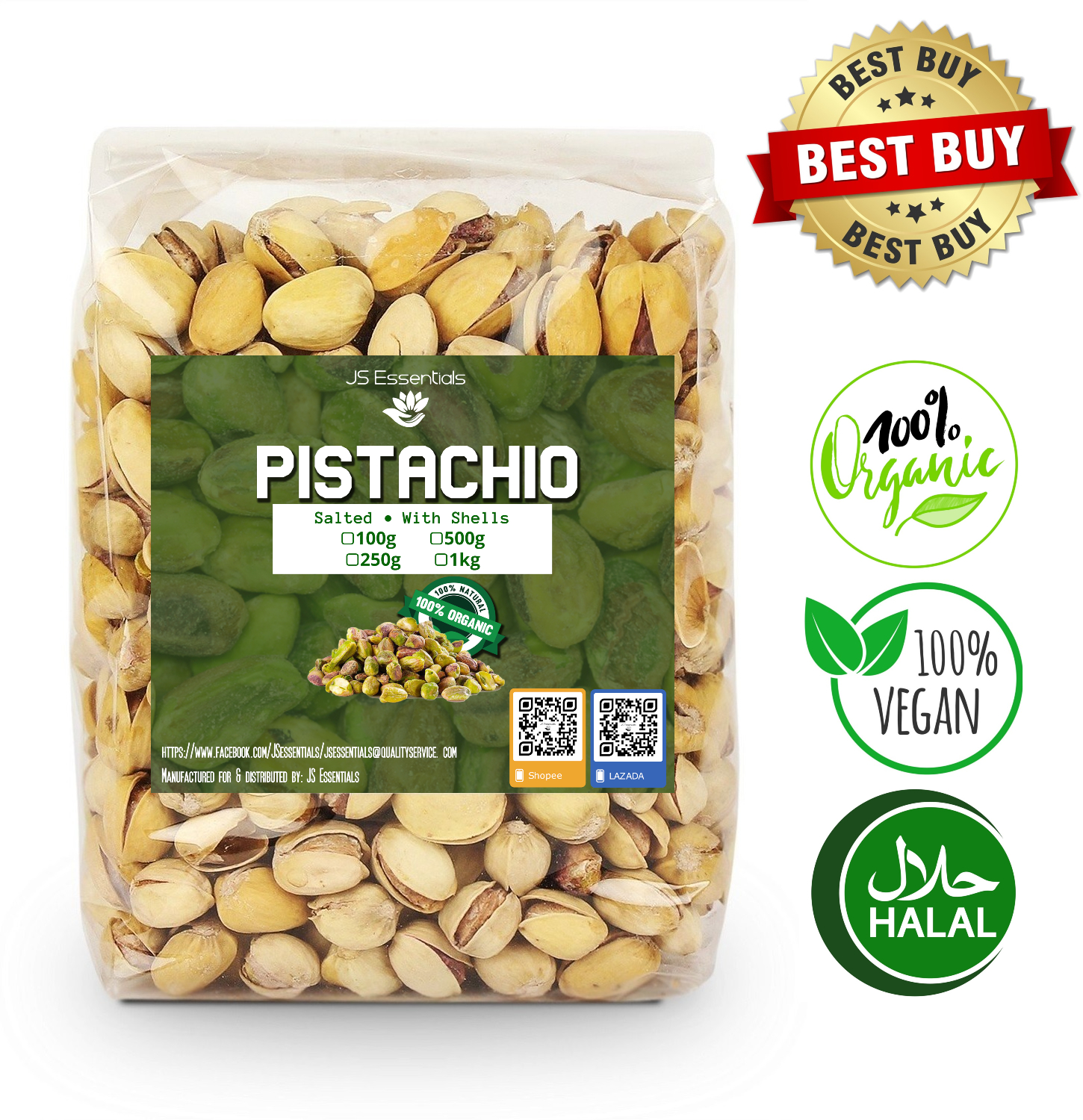 Roasted Salted Pistachios Organic KETO DIET FRIENDLY With Shells ...