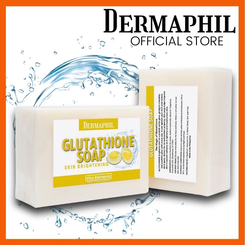 DERMAPHIL Glutathione Soap 135g / Glutathione / Whitening / Brightening |  Lazada PH