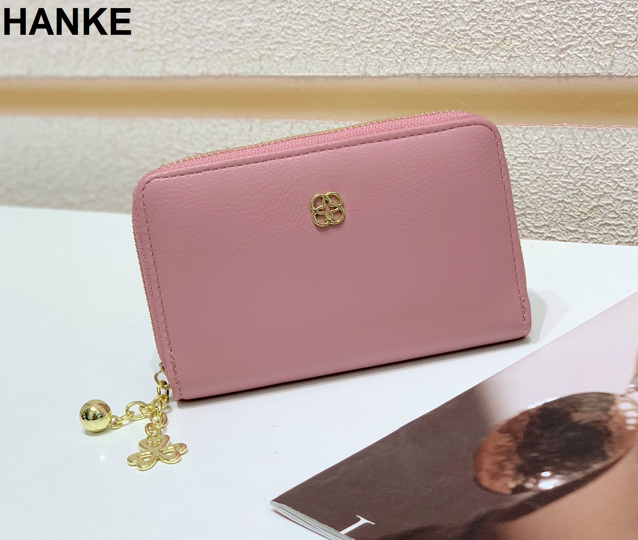 HANKE Medium Size Wallet For Ladies with Card Compartments and Cute Chain Lazada PH