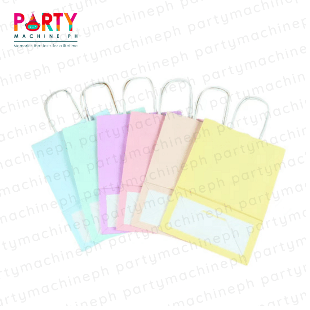12pcs pastel paper bag / 12pcs pastel color paper bag / pastel gift bags Lazada PH