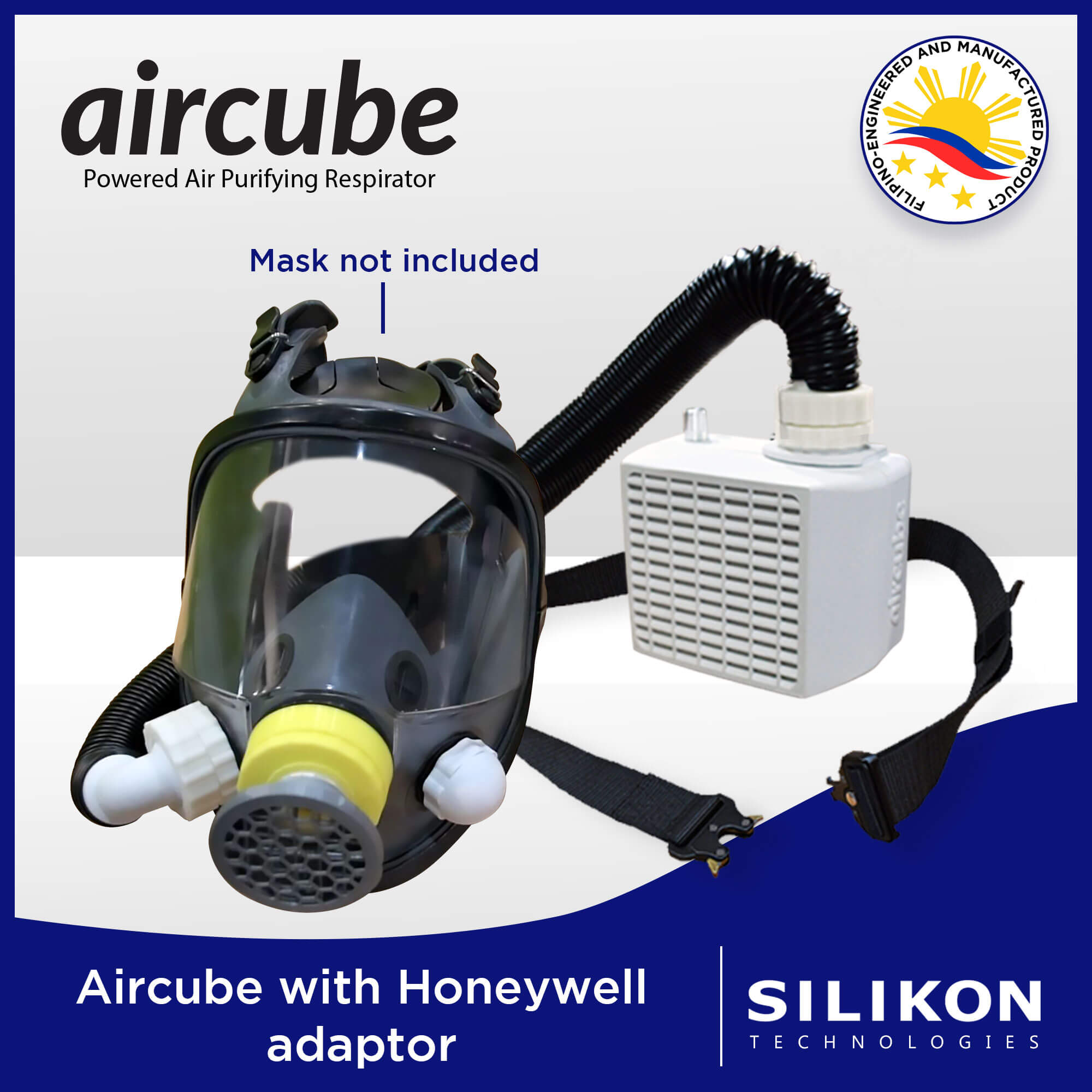 Powered Air Purifying Respirator (PAPR) Aircube with Honeywell adaptor ...
