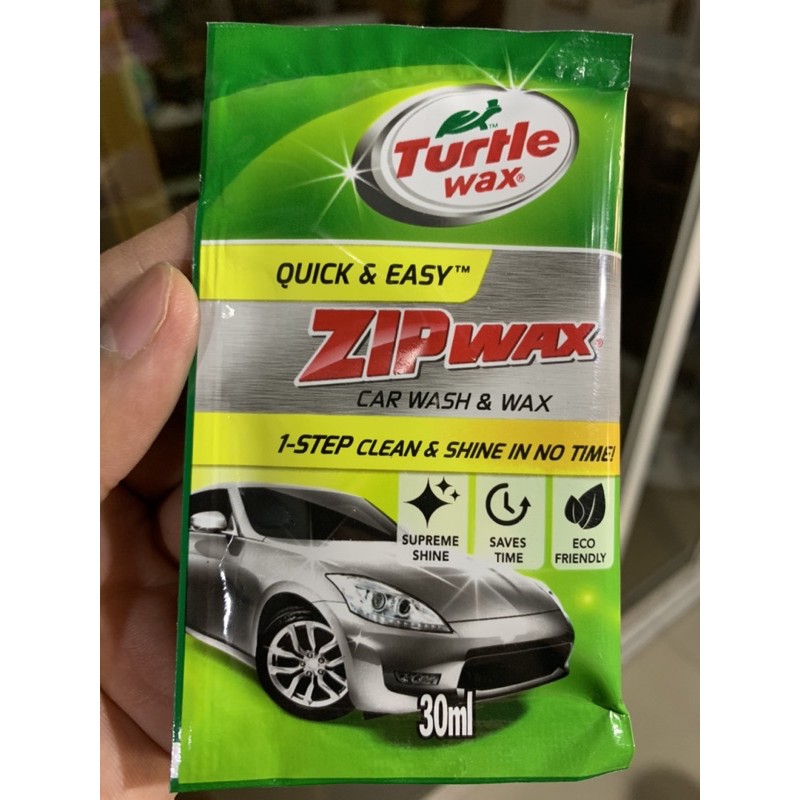 Original Turtle Wax Quick & Easy Zip Wax Ultra Car Wash & Wax 30ml A