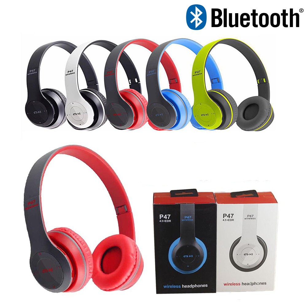 P47 Wireless Bluetooth Headphones TF 
