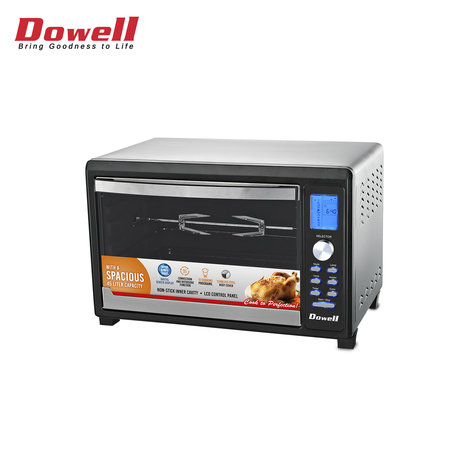Dowell ELO45DS 45L Digital Convection and Rotisserie Function Electric