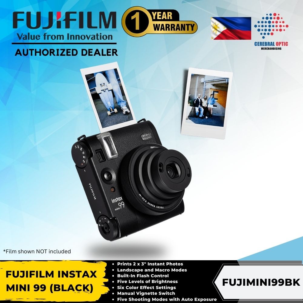 FUJIFILM INSTAX MINI 99 (BLACK) INSTANT CAMERA CEREBRAL OPTIC