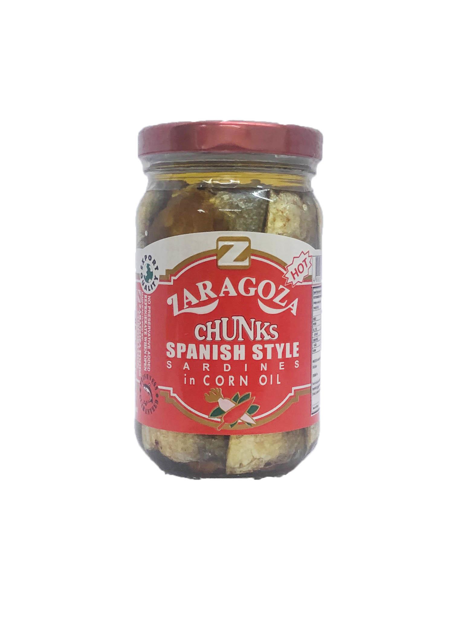 Zaragoza Spanish Style Chunks Sardines in Corn Oil Hot 227g Lazada PH