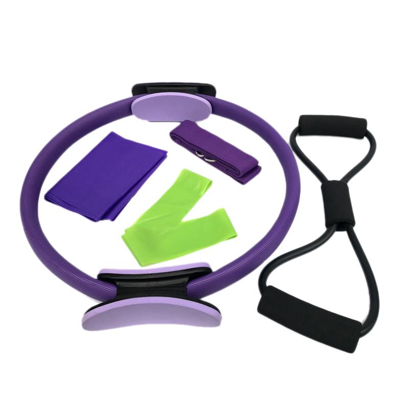 Pilates Ring with Resistance Belt/Pull Strap Strong Fitness Exercise