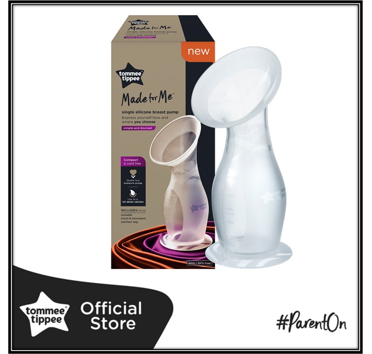 Tommee Tippee Made for Me Single Manual Silicone Breast Pump